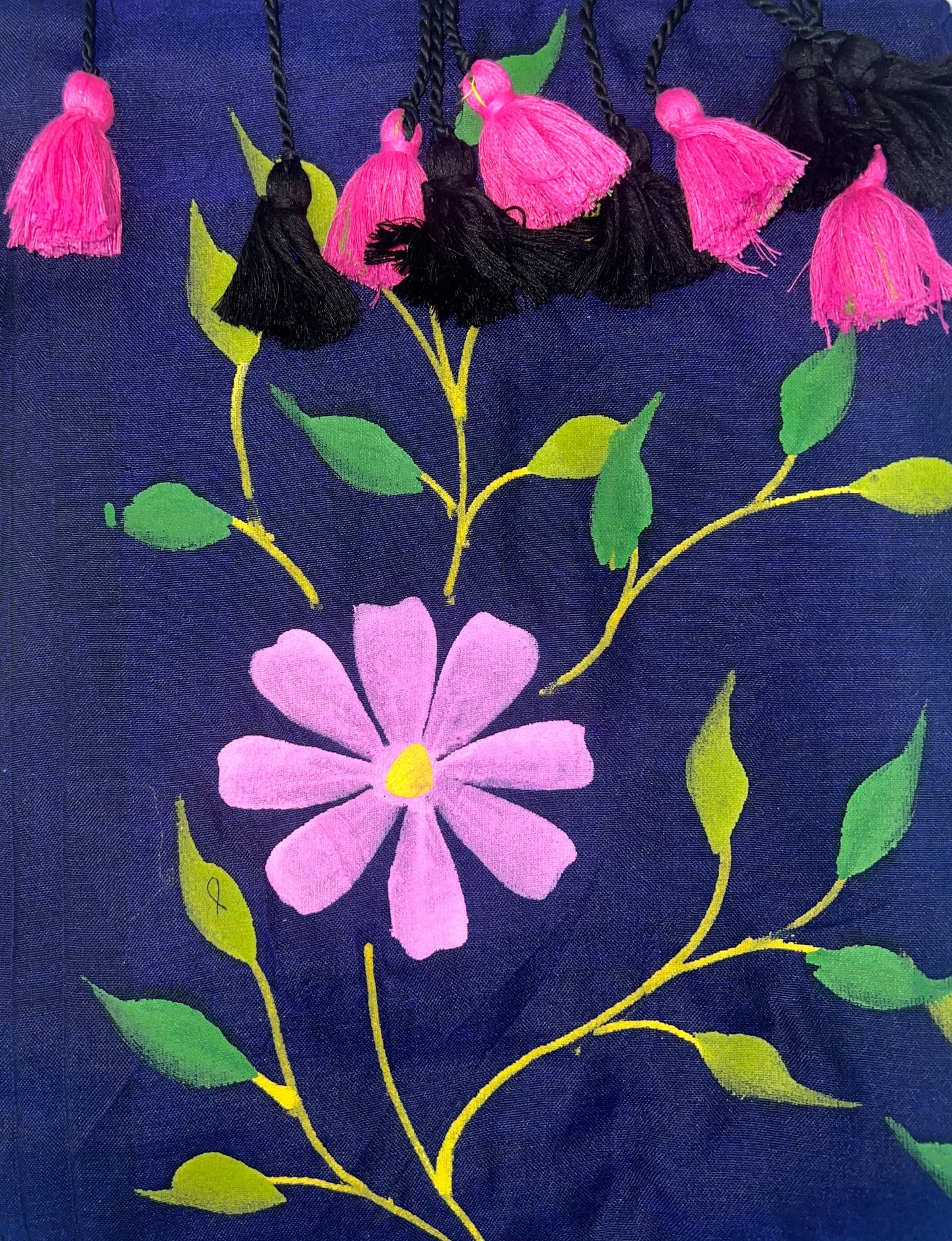 Khadi Cotton Hand Painted Floral pattern