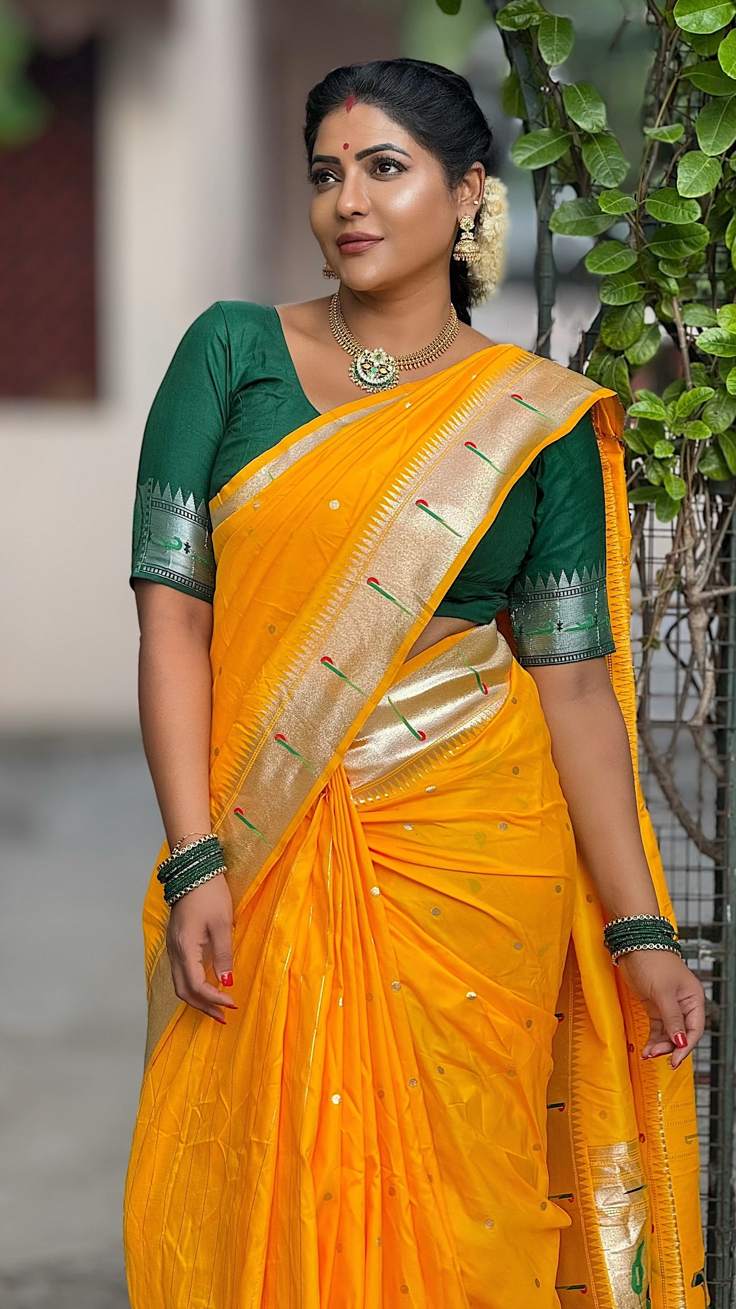 Pure Banarasi silk Paithni