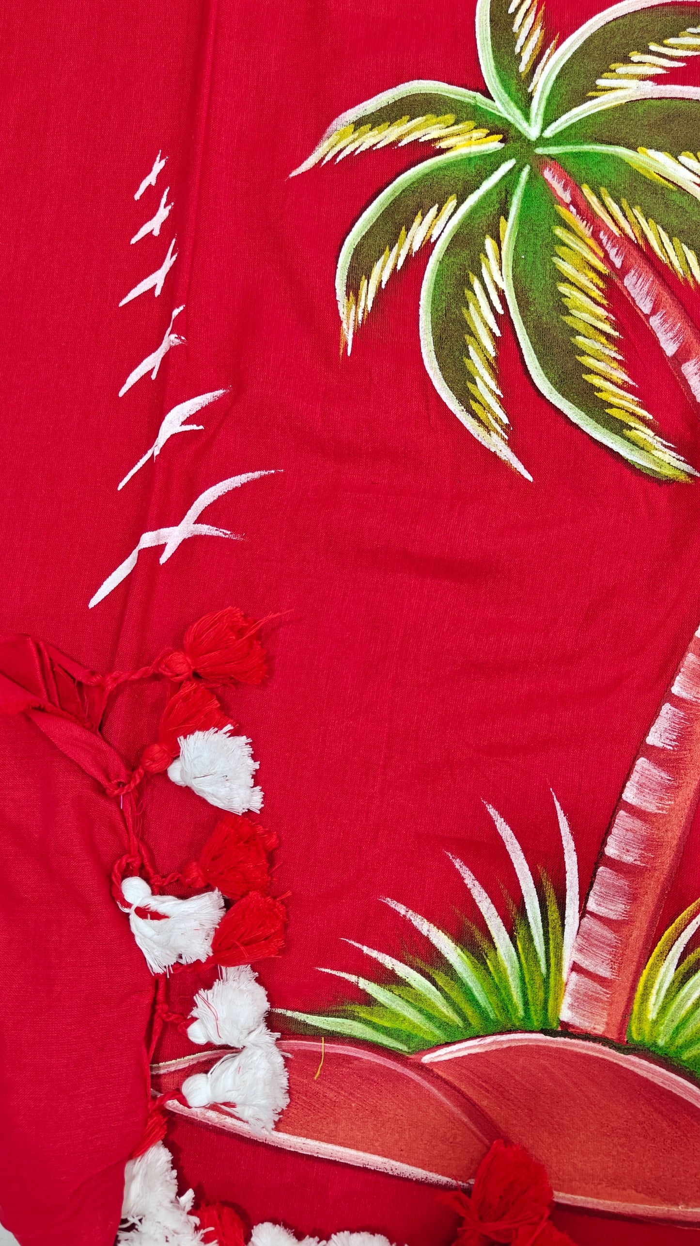 Khadi Cotton Hand painted Tree