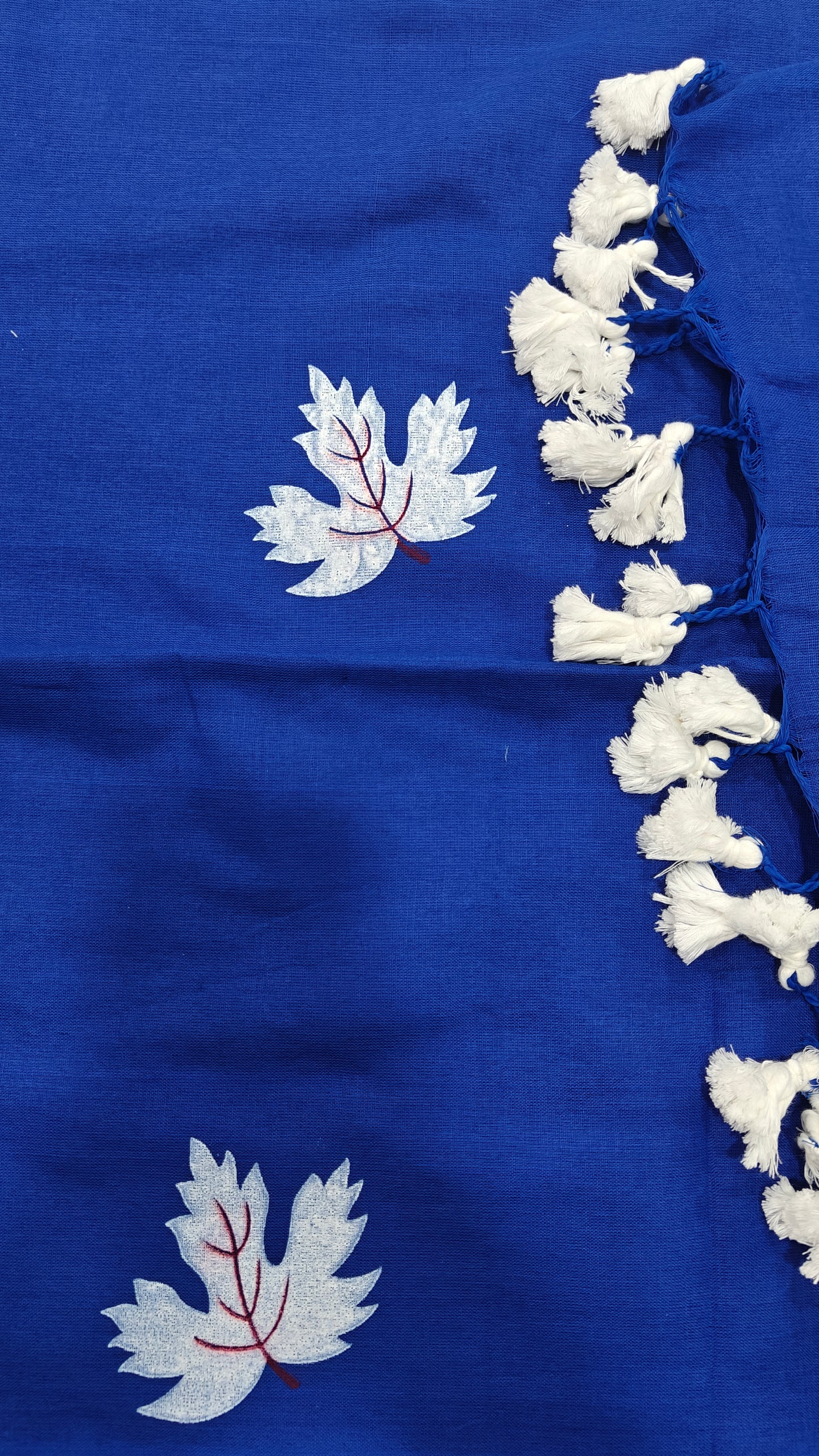 Khadi Cotton Hand Painted Leaf