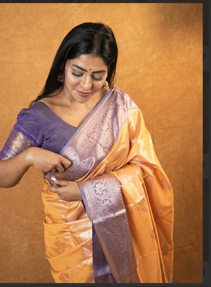 Gadwal collection yellow and blue
