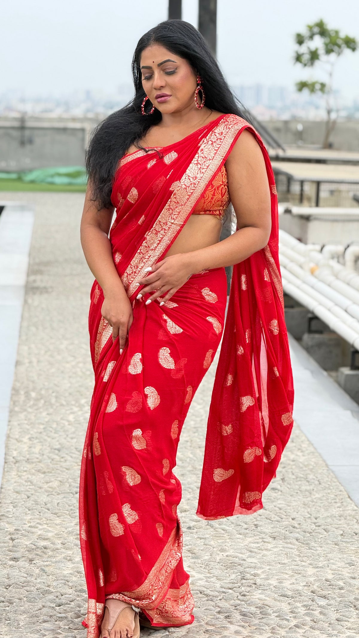 Banarasi pure antique Georgette