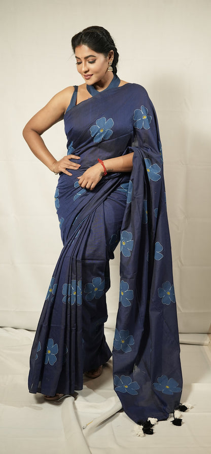 Khadi Cotton floral pattern