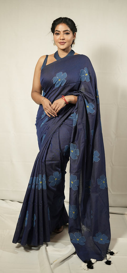 Khadi Cotton floral pattern