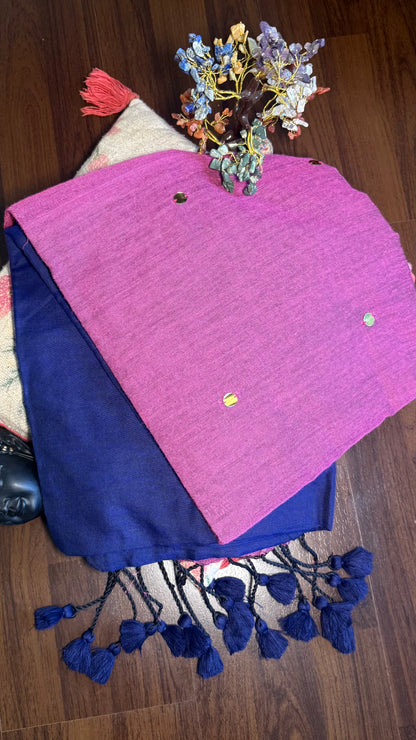 Two tone Khadi cotton with sequin