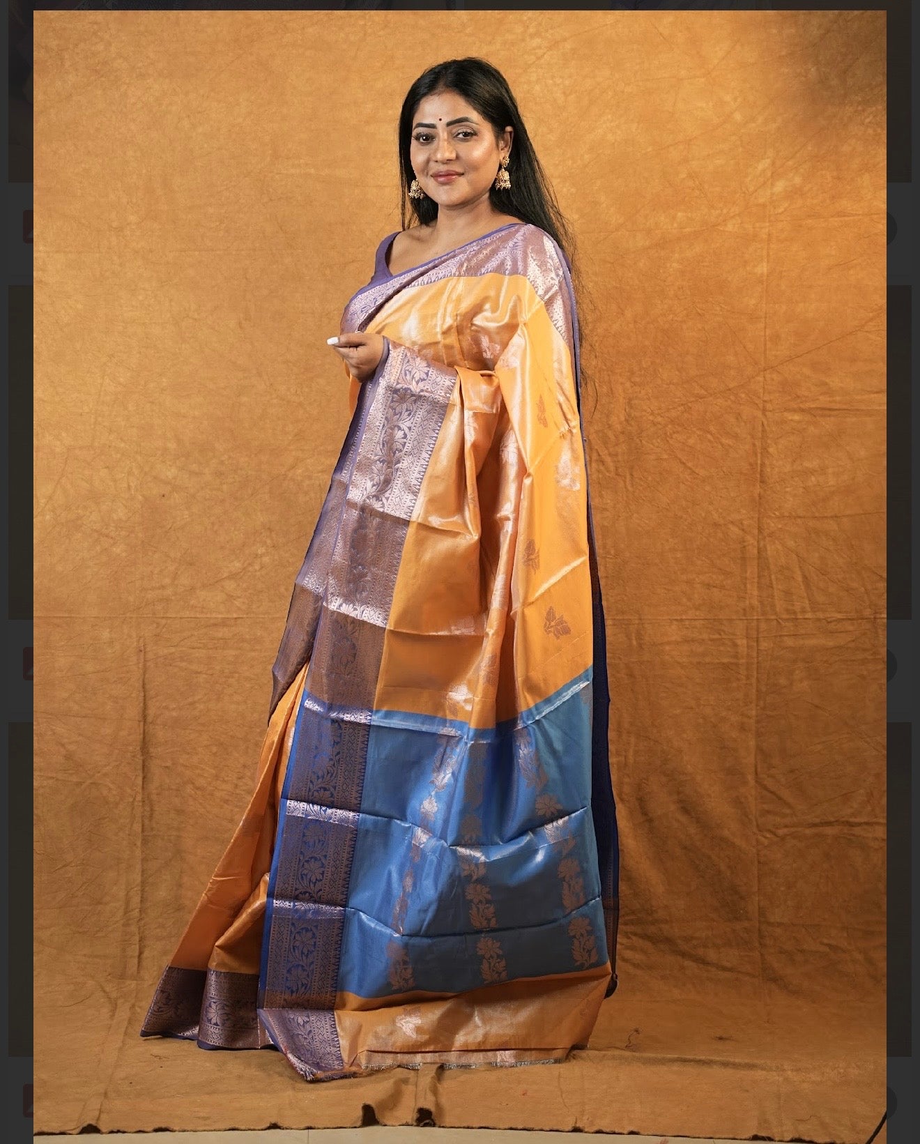 Gadwal collection yellow and blue