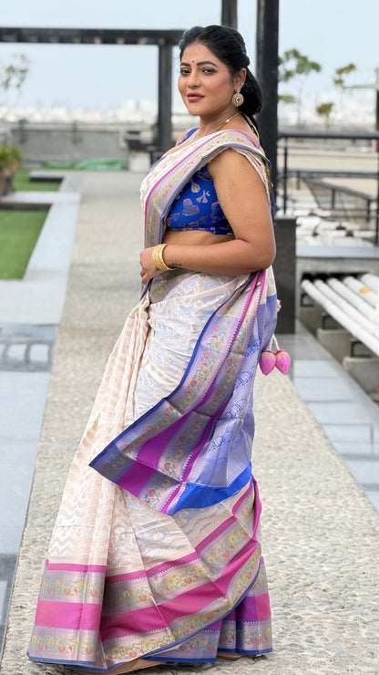 Tissue kanchivaram saree