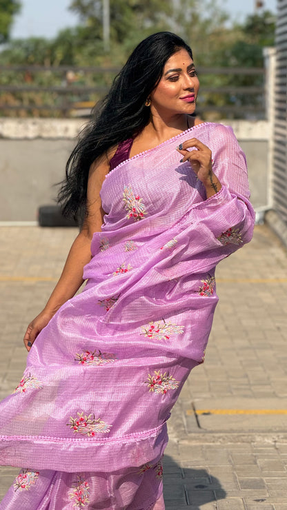 embroidery Kota saree