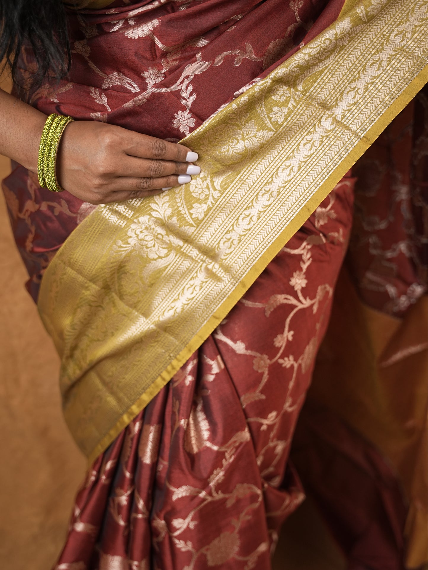 Banarasi chinia silk saree