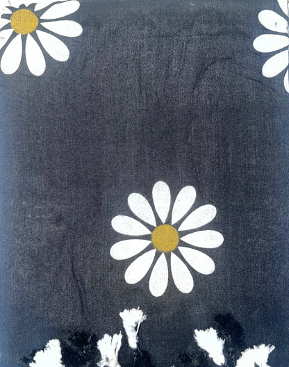 Khadi Cotton Hand Painted Sunflower