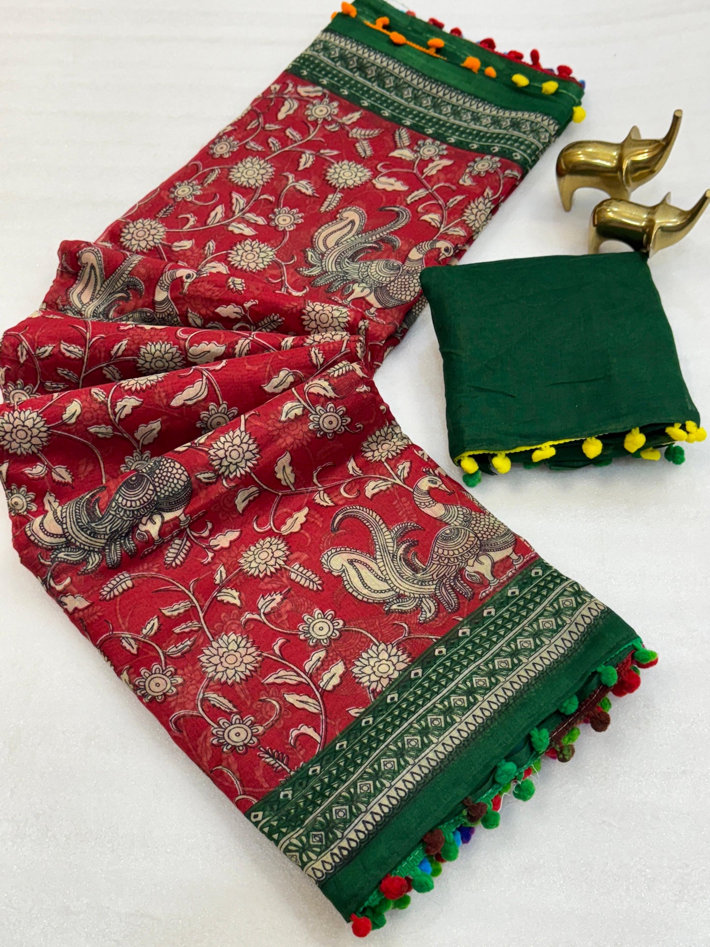 Mul Mul soft cotton with Kalamkari Print