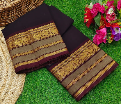 Dark chocolate collection  Pure chettinad cotton sarees