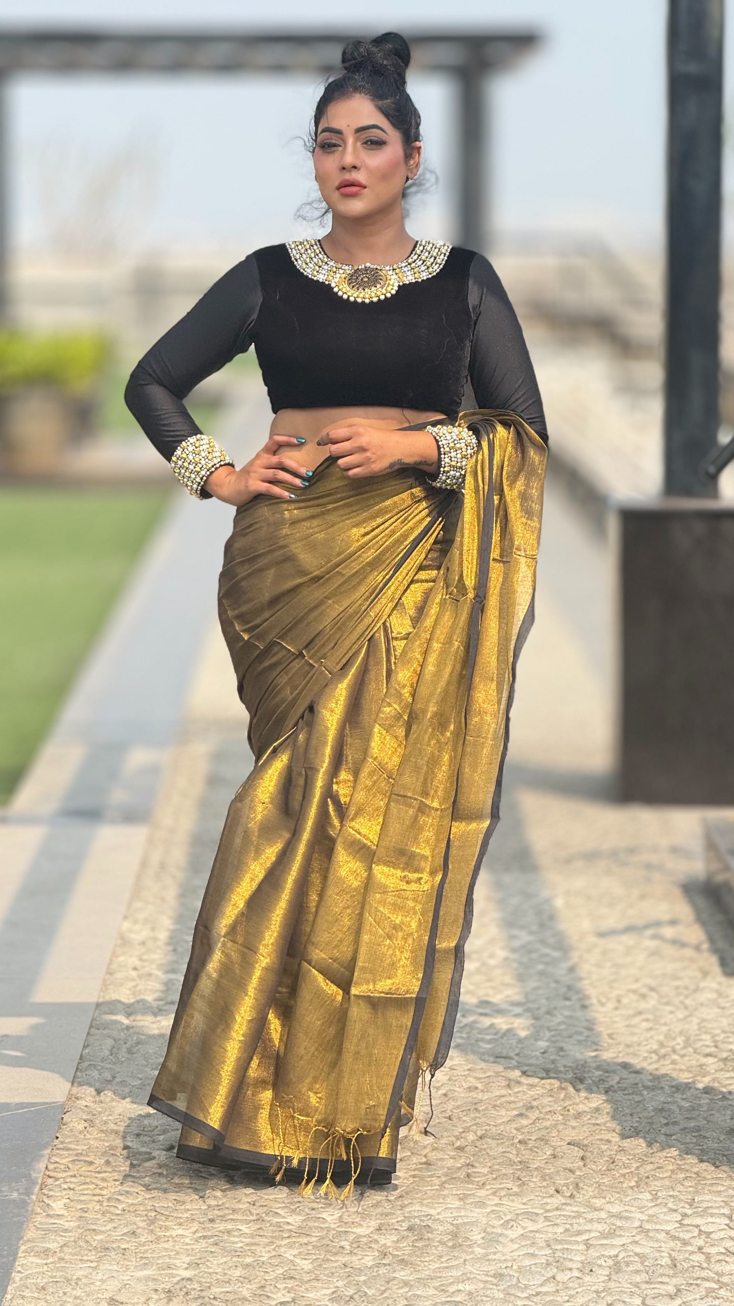 Vintage gold tissue