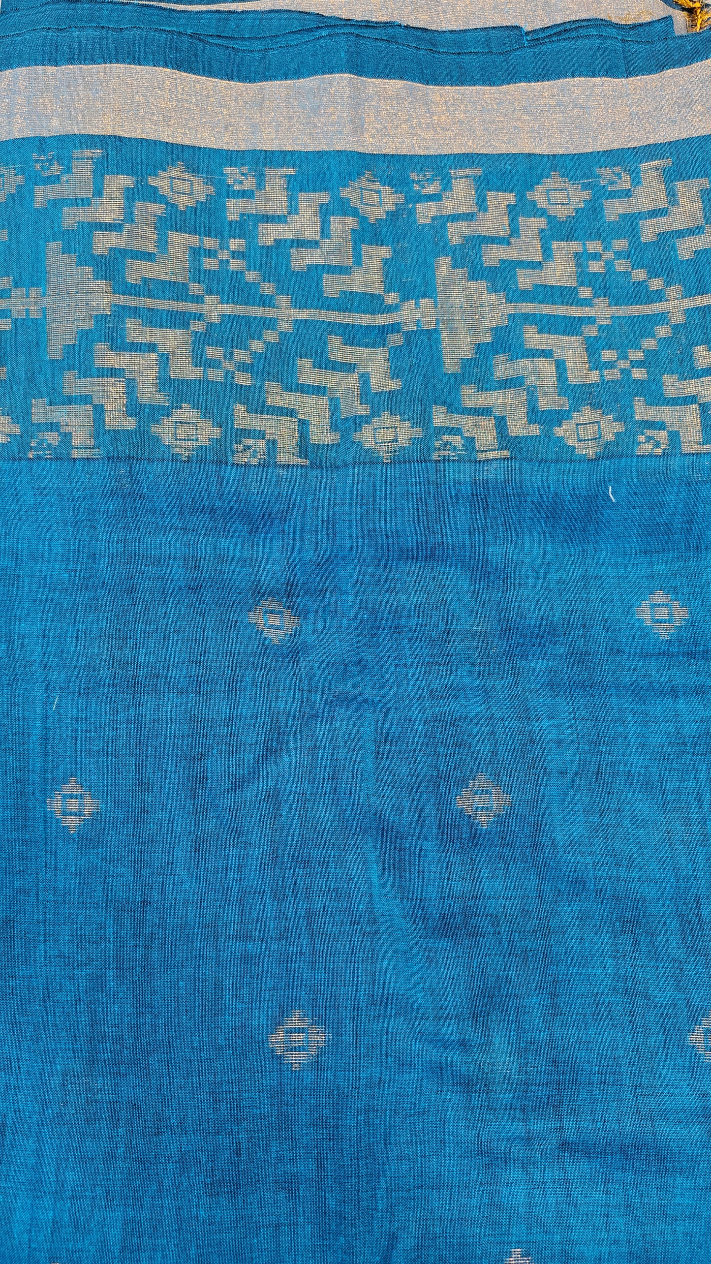 Handloom Cotton Silk with fine Zari