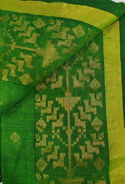 Handloom Cotton Silk with fine Zari