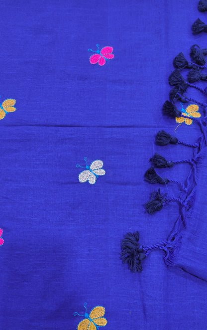 Mul Cotton Butterfly Embroidery